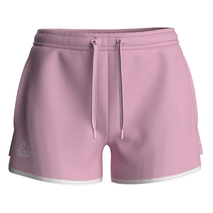 Kappa - Pantalones cortos Mujer Violeta - Logo Itaza