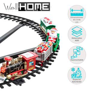 Tren de navidad 80x80 cm