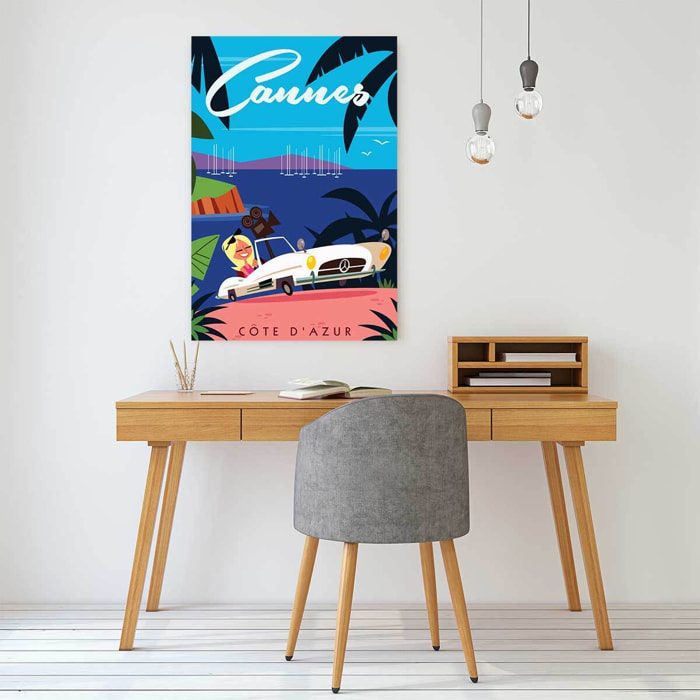 Tableau cote d azur cannes et les iles de lerins  Toile imprimée
