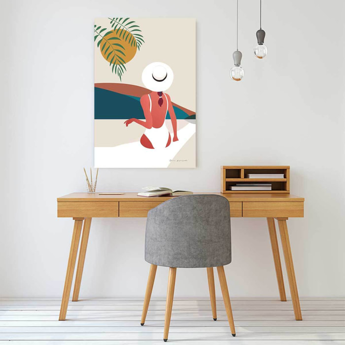 Tableau mer bonheur estival  Toile imprimée