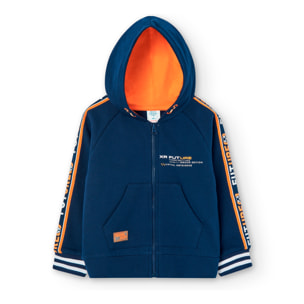 Chaqueta felpa con capucha de niño