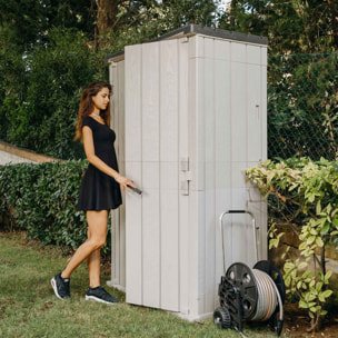 Store away high - casetta da giardino in resina 130x75x206h cm