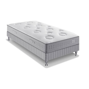 Ensemble FLEXION matelas H26 ressort ensachés, mi-ferme, sommier
