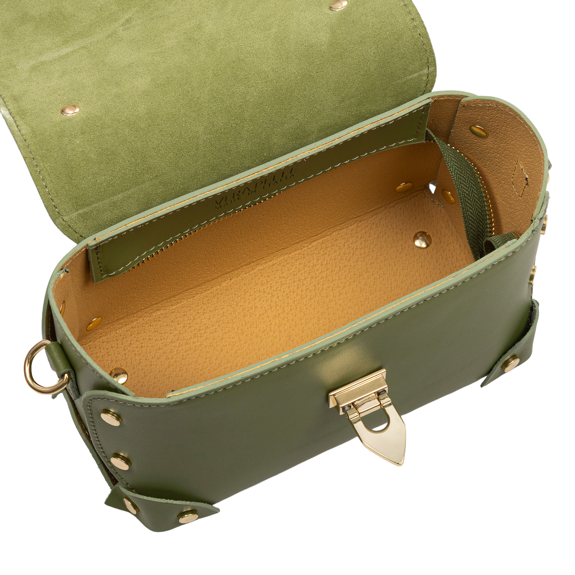 Bellinzago Borsa a tracolla Donna. Pelle autentica Ruga