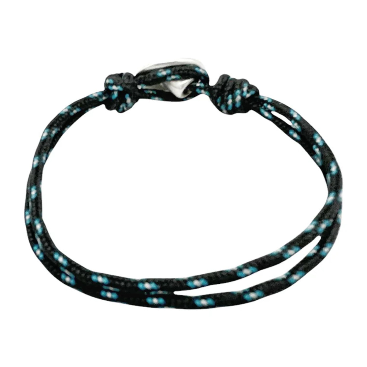 Pulsera fina Boton paracord marino