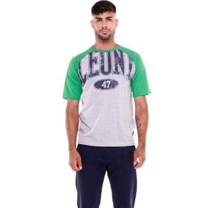 T-shirt da uomo spalle a contrasto Academy