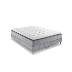 Ensemble EXTENSION matelas H29 ressort ensachés, ferme, 2 sommiers