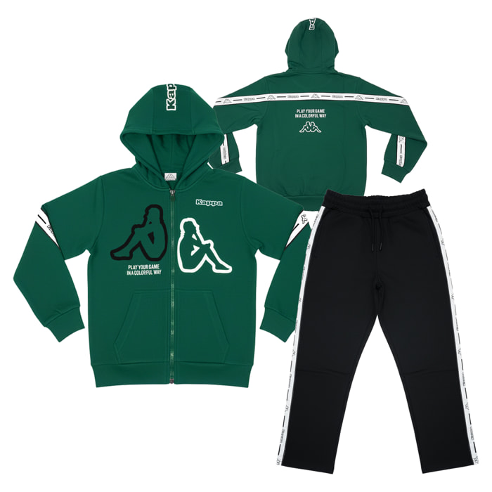 Tuta Ragazzo KAPPA 8 - 16 Anni Cotone Felpato