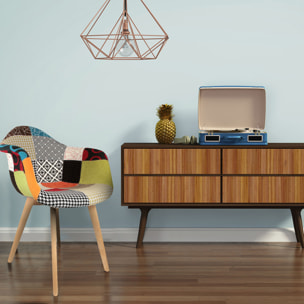 Fauteuil Scandinave Patchwork - Lot De 2