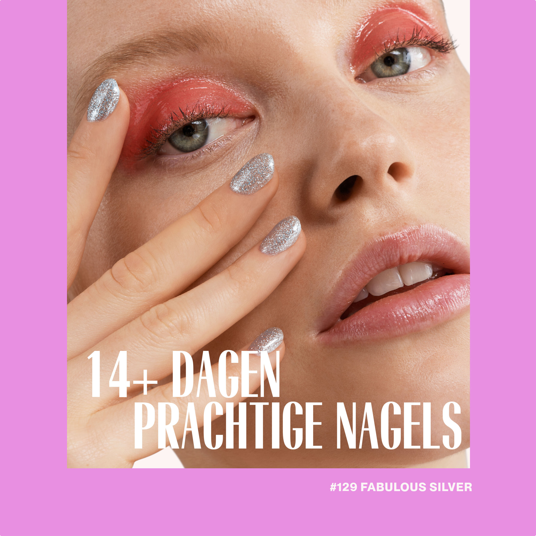 Vernis semi-permanent - 129 Fabulous Silver - 15 ml