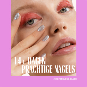 Vernis semi-permanent - 129 Fabulous Silver - 15 ml