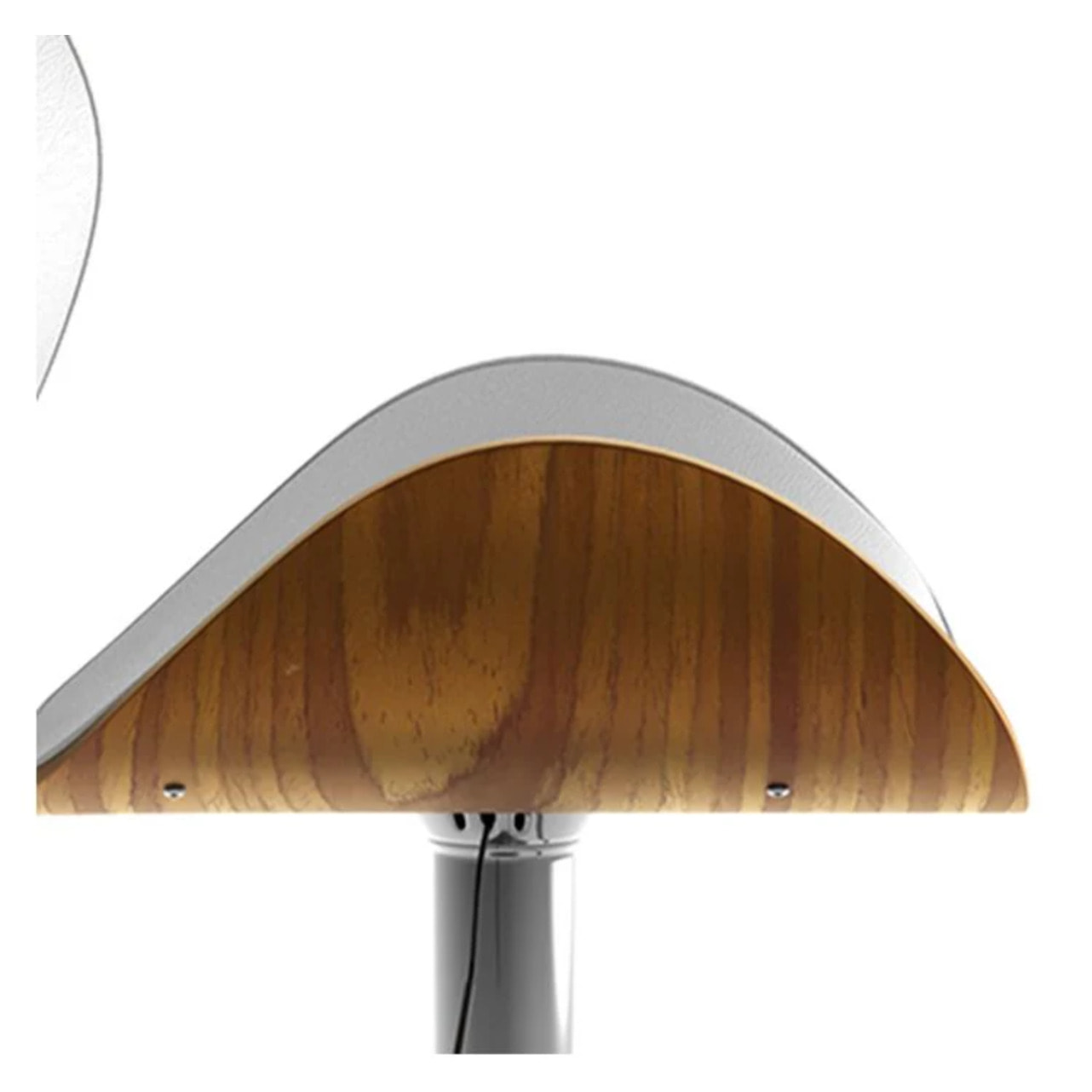 Chaise de bar réglable 63/84 cm en cuir synthétique blanc - Baudoin