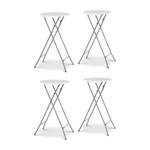 Tables hautes pliantes avec housse