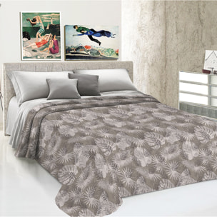 Copriletto di cotone tropical beige