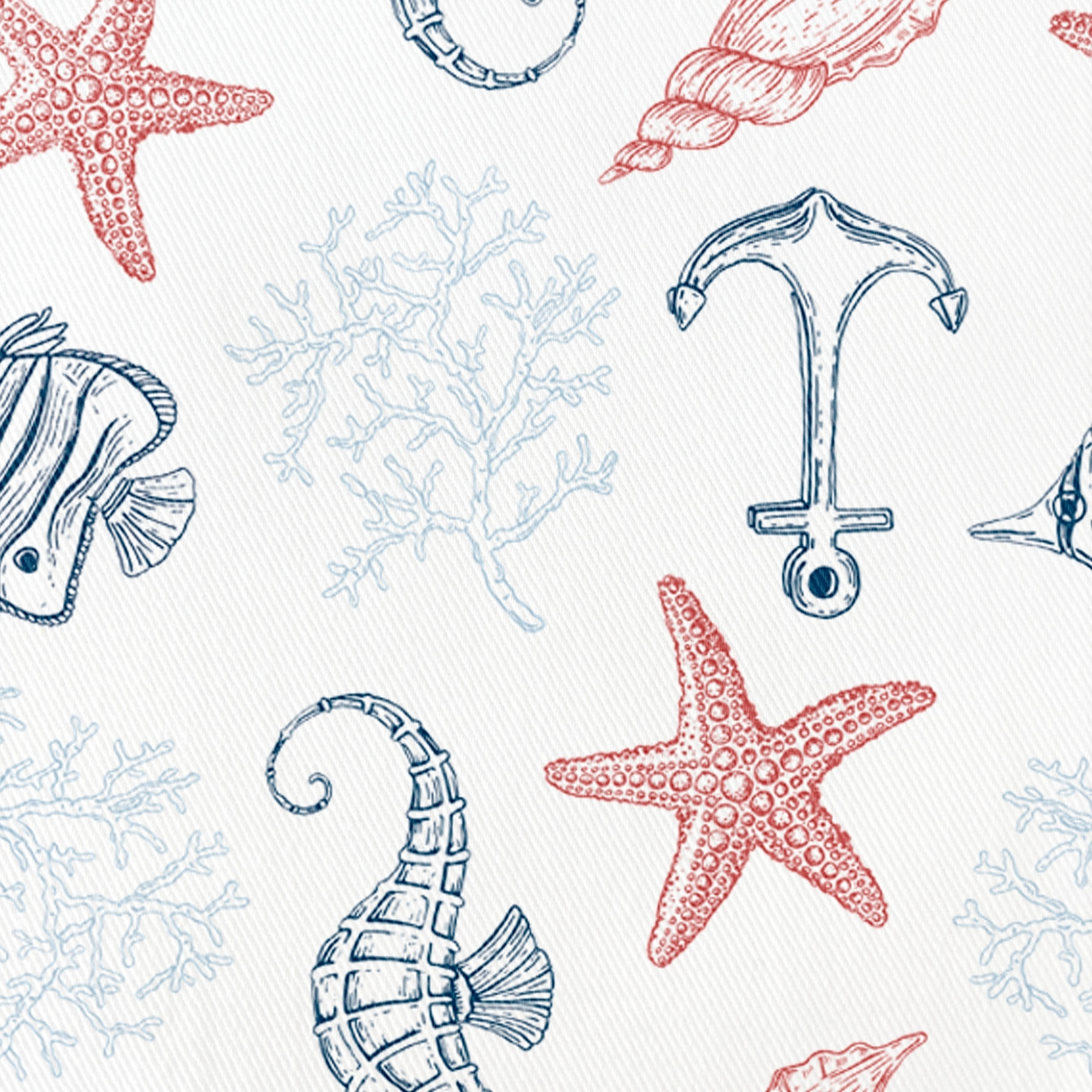 Nappe imprimée anti-tâches BRISA ROUGE