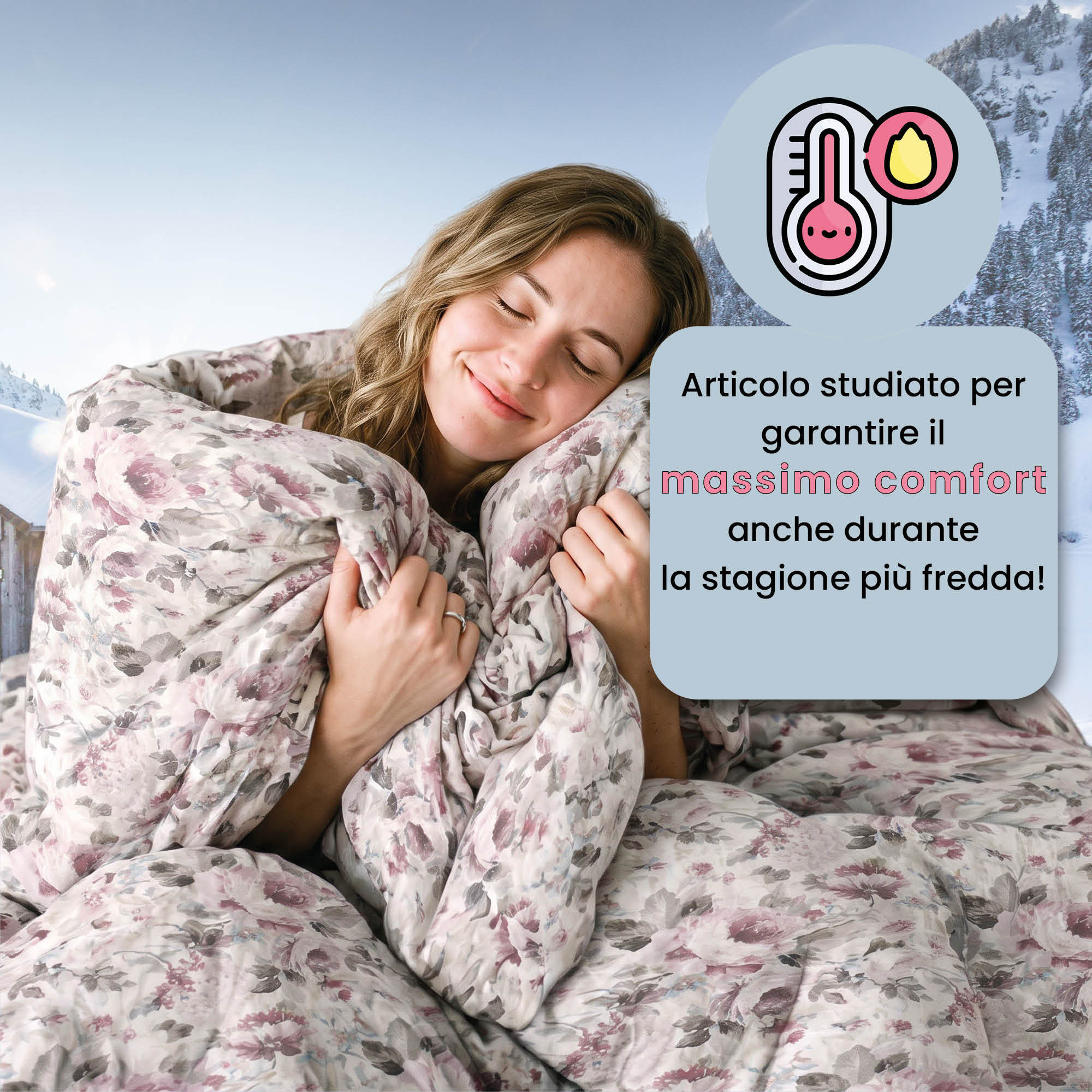 TRAPUNTA INVERNALE INFINITY - 300gr - 100% Microfibra - Made in Italy