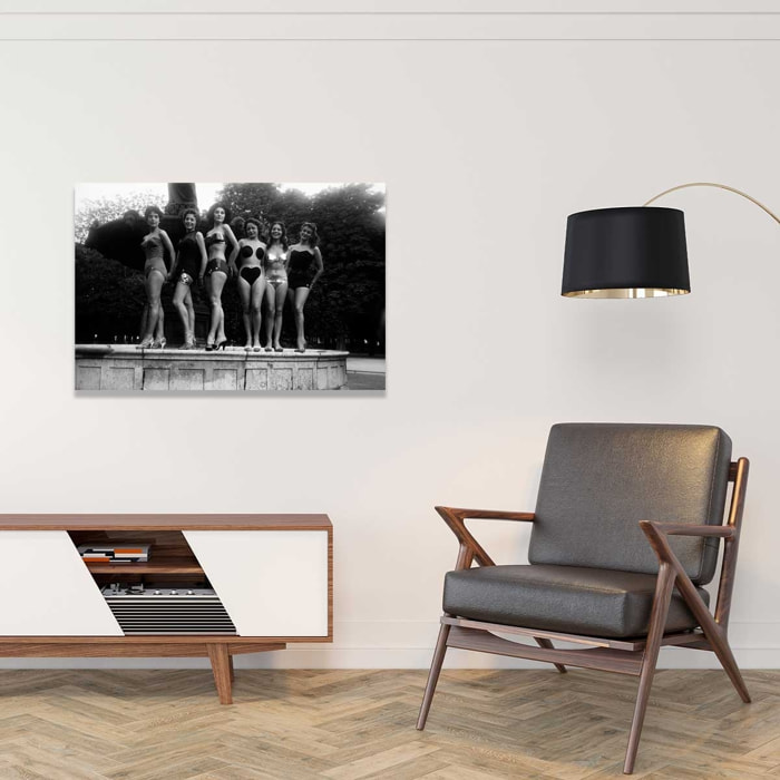 Tableau noir et blanc Liberté - 1956 Tableau alu Dibond