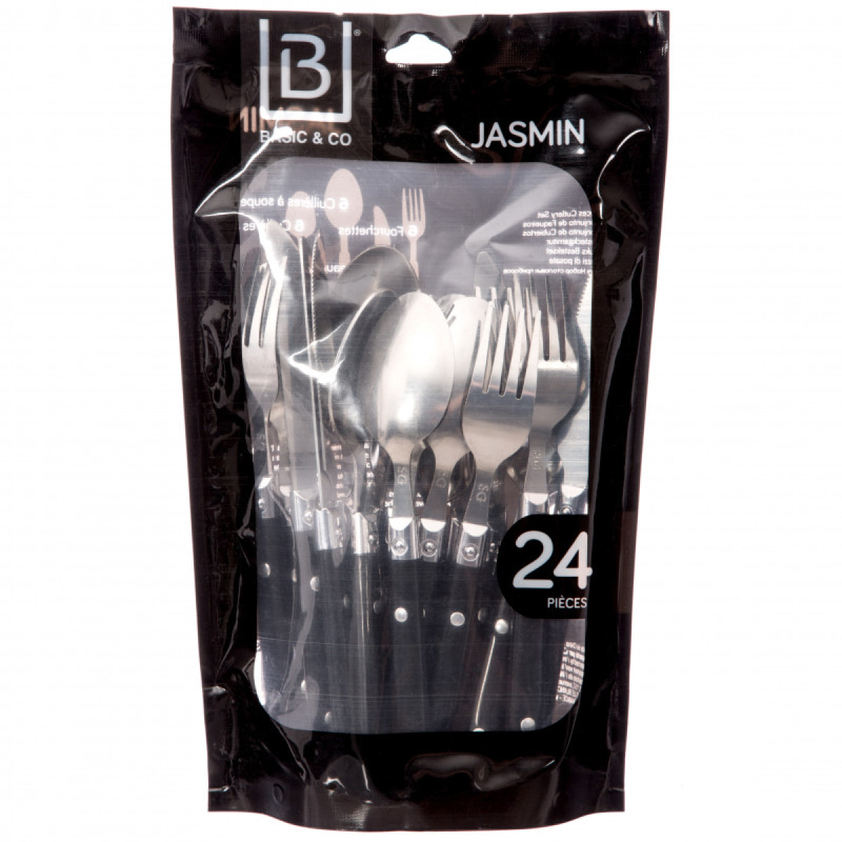 Ménagère 24 pièces "Jasmin" Secret de gourmet - Couleur: Rouge