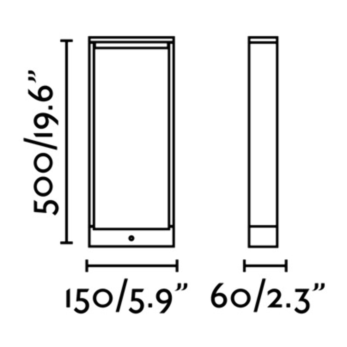 ALP 500 Baliza gris oscuro
