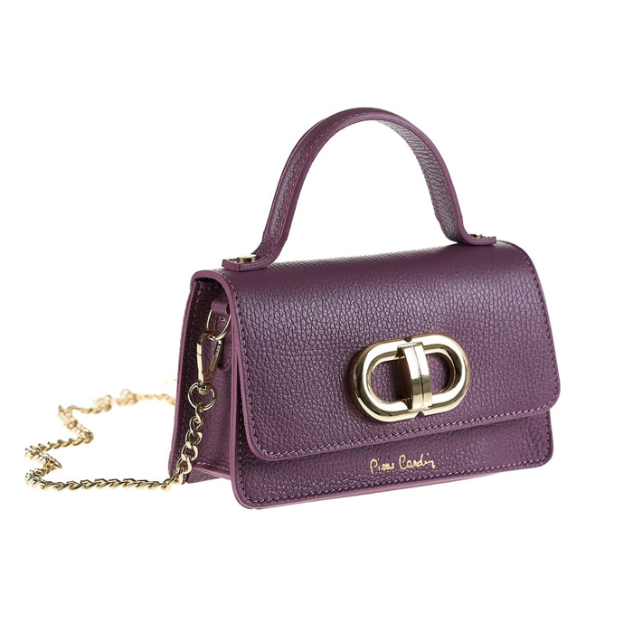 Borsa a mano da donna Made in Italy - Modello Aurélia Nova - 100% pelle - 19.5 x 10.0 x 7.0 cm