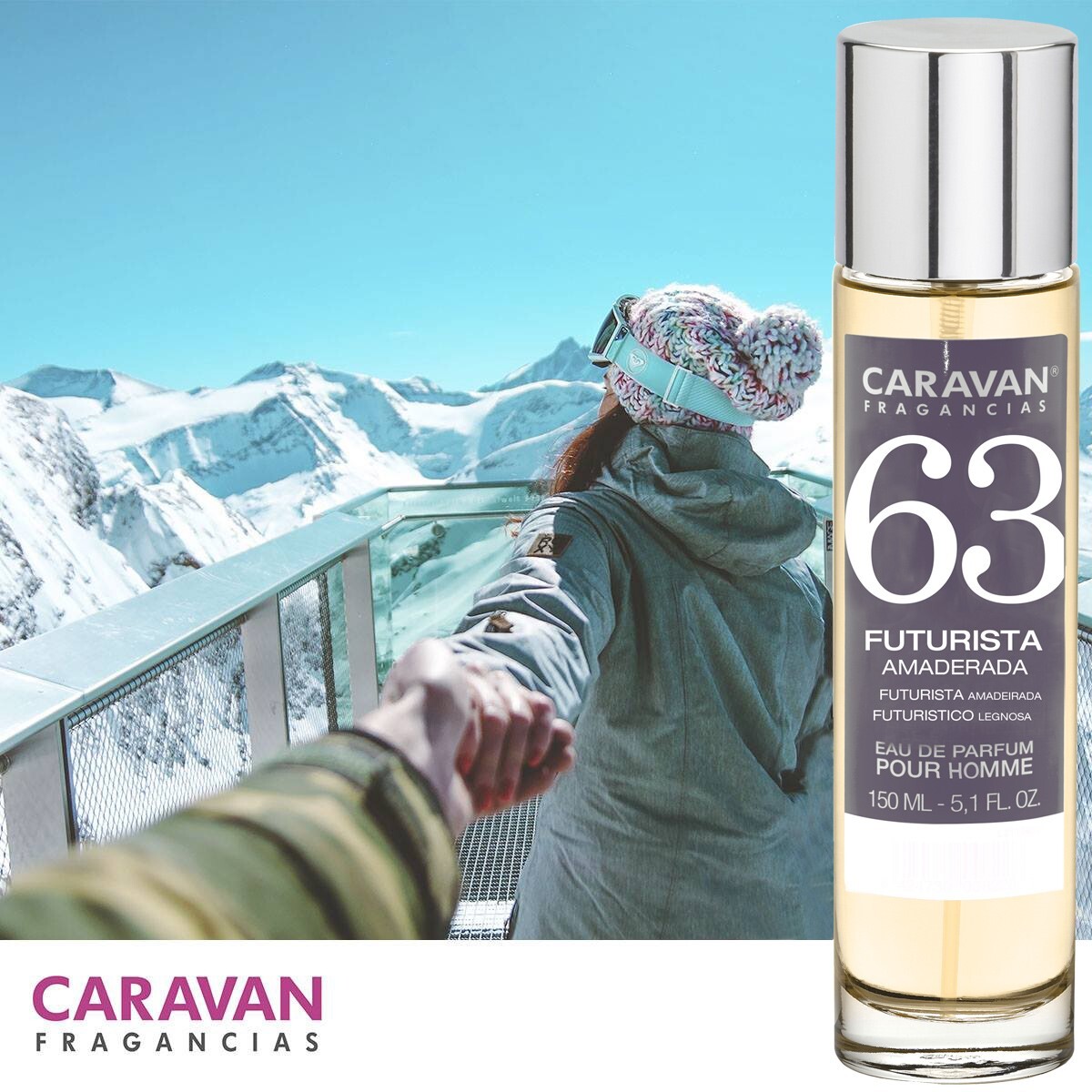 Caravan fragancias set de 3 frascos perfume de hombre nº63, de 150 ml