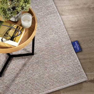 Tapis kilim, motif faux uni, tissé à la main, neya, chic
