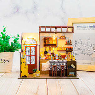 La cocina de Peta. Maqueta 3D realista con gran detalle y luces led.