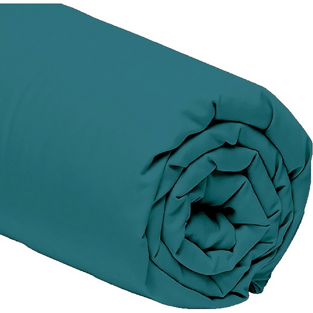 Drap housse 100% percale de coton 80fils_emeraude