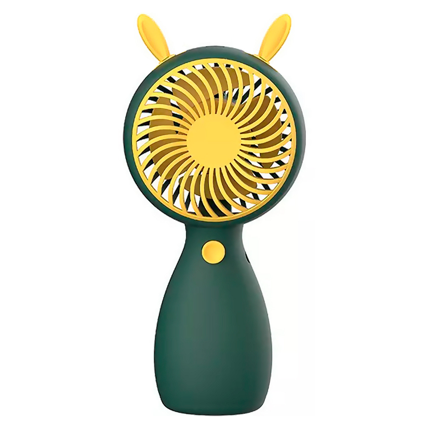 Mini ventilador de mano con orejas.