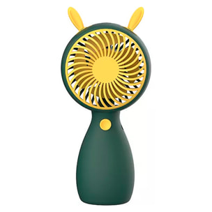 Mini ventilador de mano con orejas.