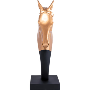 Déco tête de cheval XL 180cm dorée Kare Design