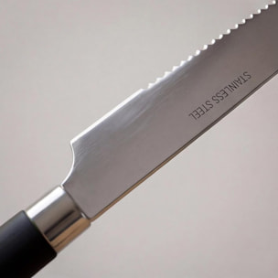 Set 24 Posate in Acciaio Inox 18/10, lavabile in lavastoviglie, design materico, Intrecci