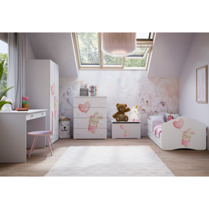 Scrivania BASIC bianca 110 cm con cassetto
