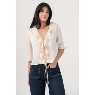 Kocca - Blusa con ruches Donna