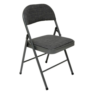 Chaise pliante Flexy Plus tissu chiné