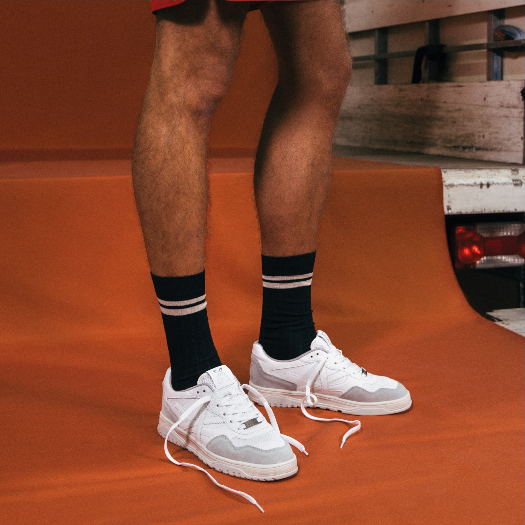 Zapatillas Retro tenis y skate Blanco y Gris MUNICH TENNEZ 08