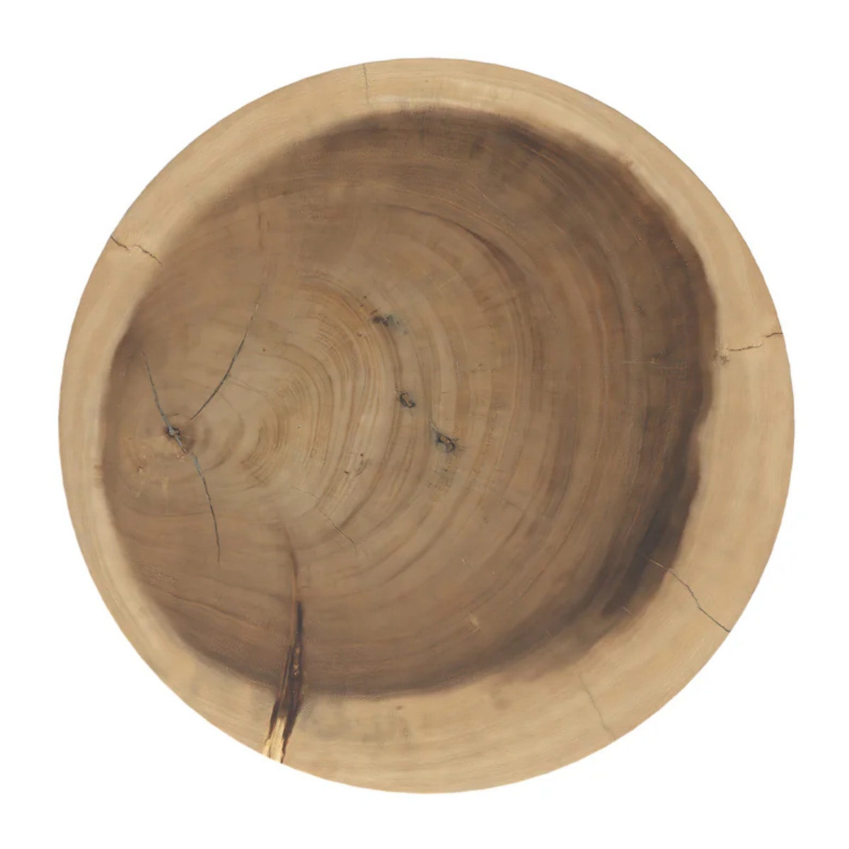 Table d'appoint ronde en bois de suar D35 cm - Janah