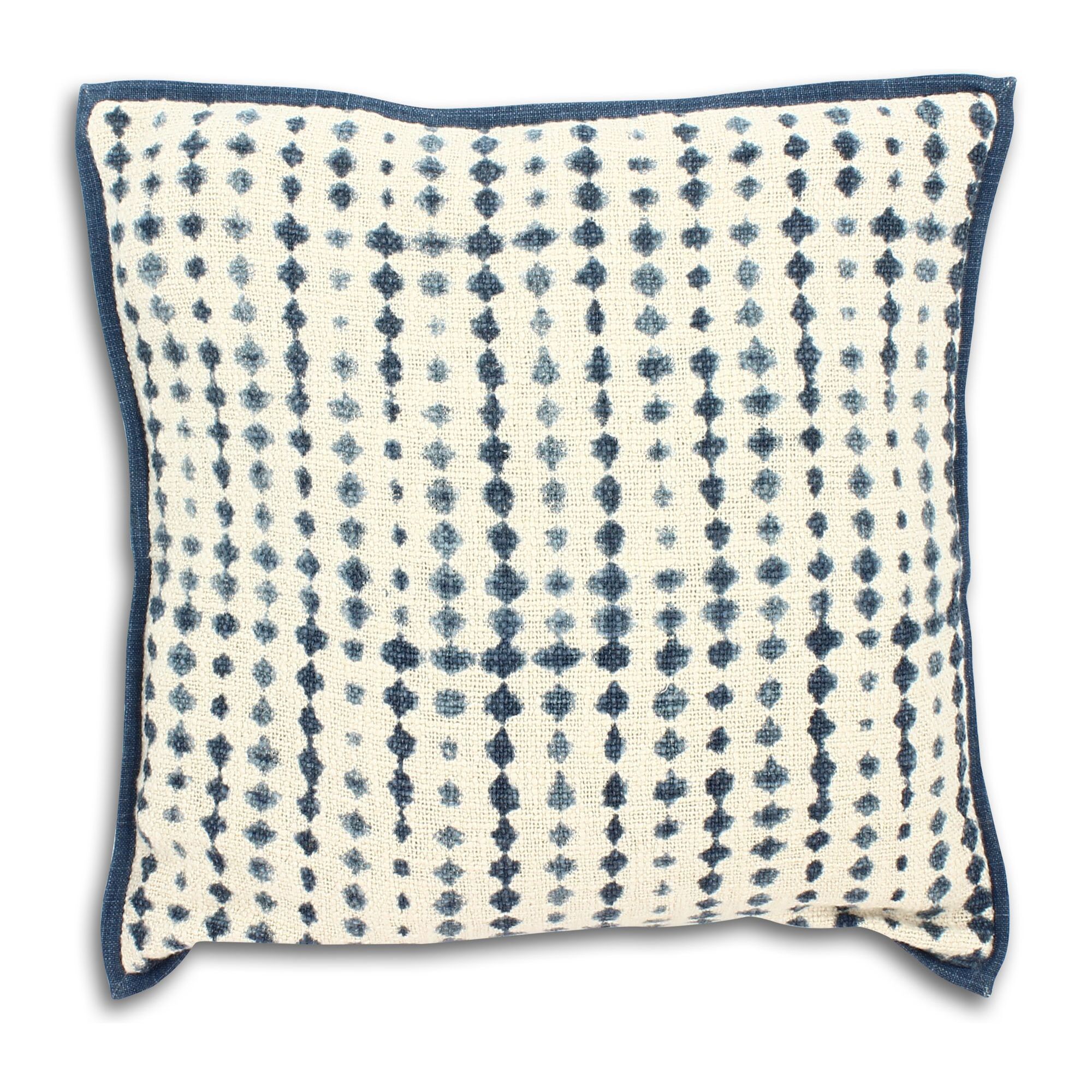 Coussin en coton bleu 45cm GALO