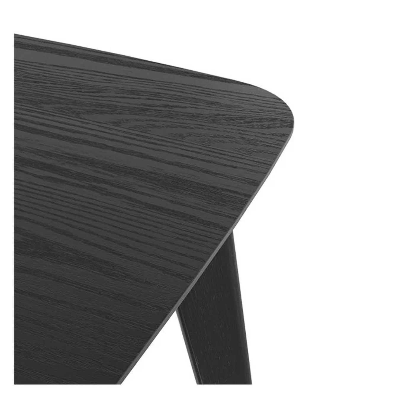 Table rectangulaire 4/6 personnes extensible en bois noir 150/180 cm - Oman