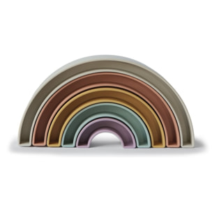 Mushie Arcoiris Apilables Solid