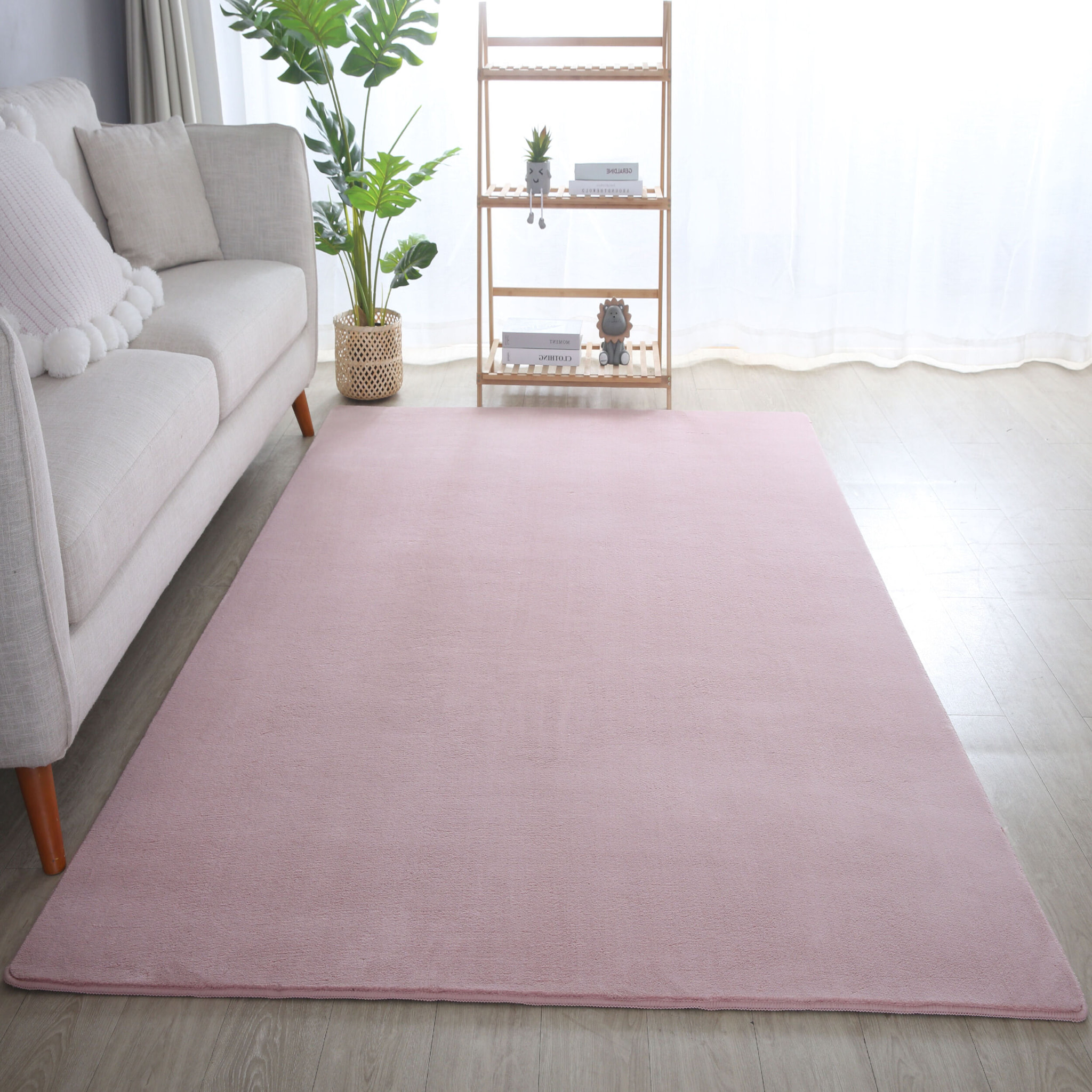 MOSCOU - Tapis uni Rose