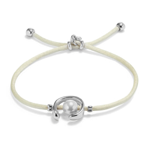 Pulsera SER DIFERENTE CREMA M