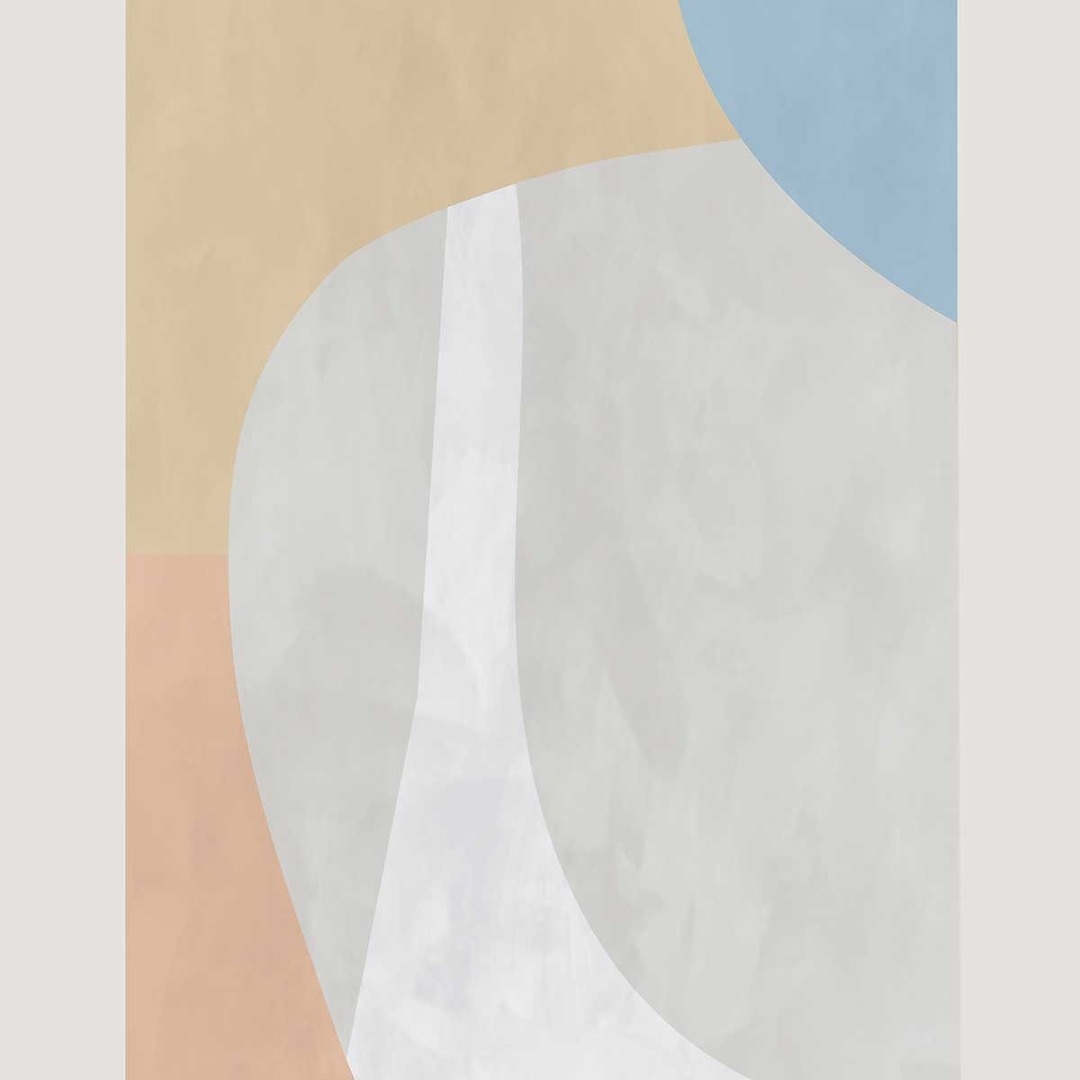Tableau light beige contempory Tableau alu Dibond
