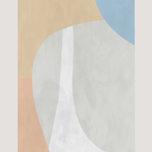Tableau light beige contempory Tableau alu Dibond