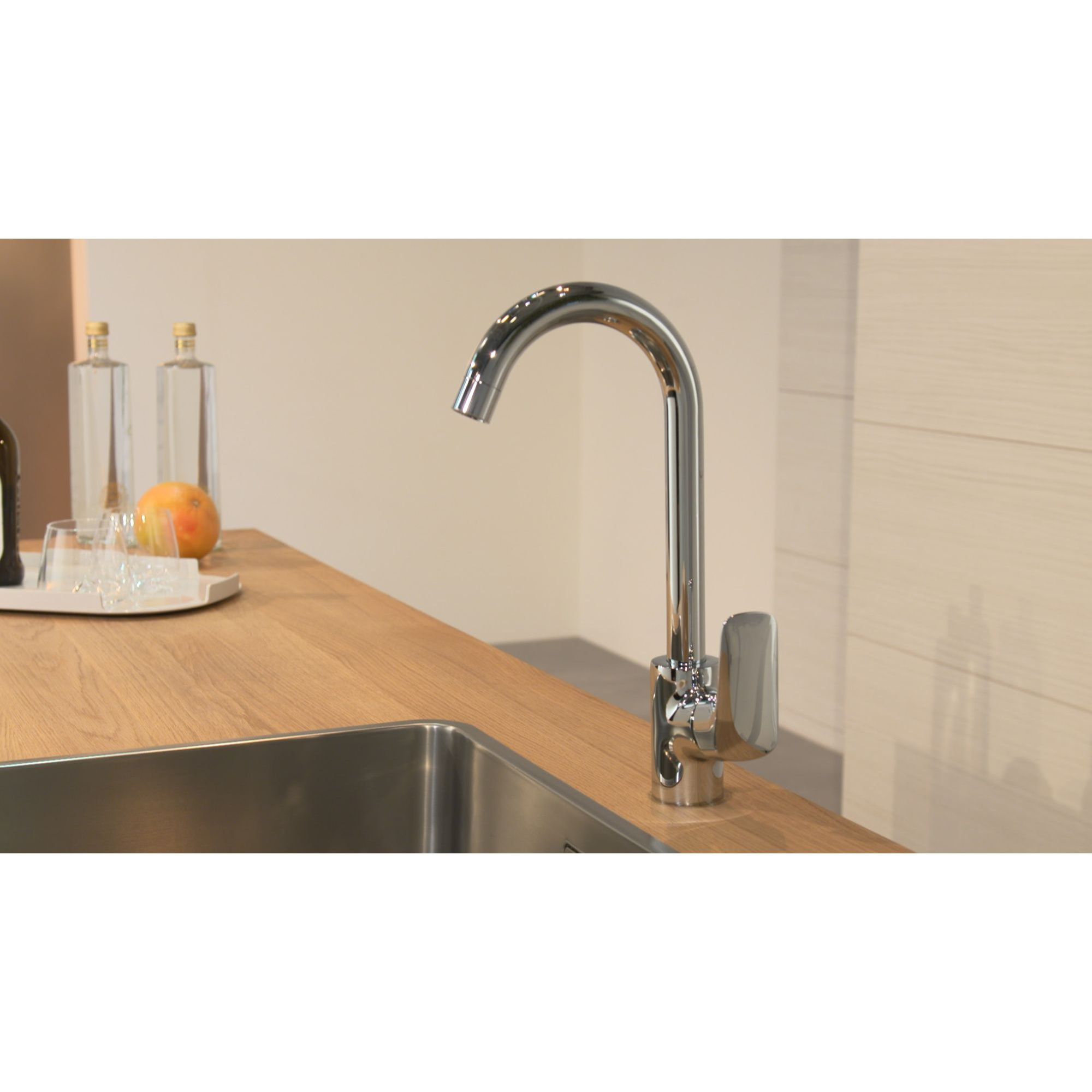 Mitigeur de cuisine 260 1 jet chromé Logis M31