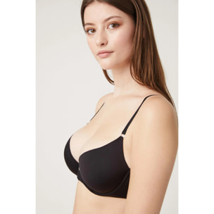 Reggiseno imbottito con ferretto nero, coppe B e C