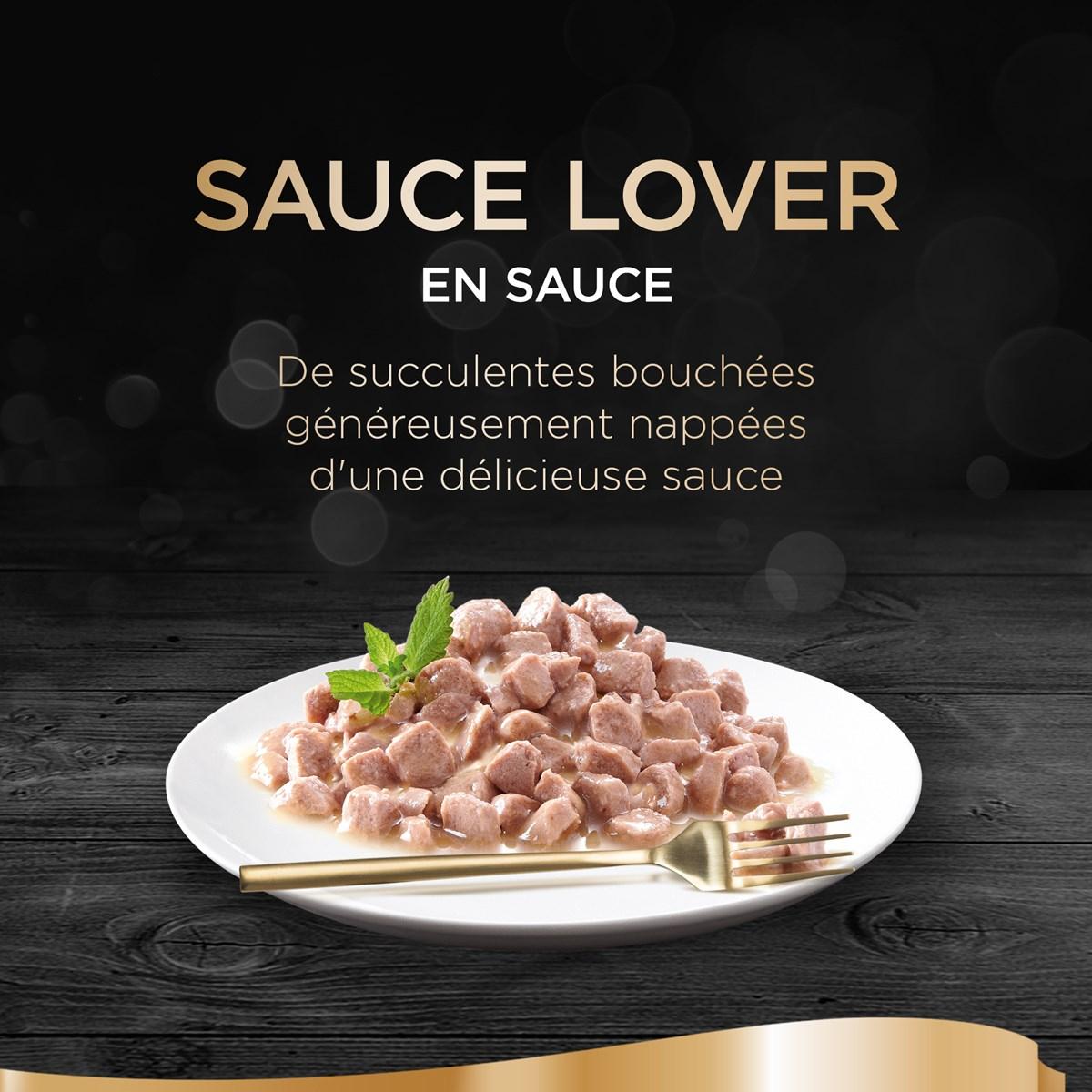 SHEBA Sauce Lover 72 Barquettes coffret terre & mer sauce pour chat 85g (6x12)