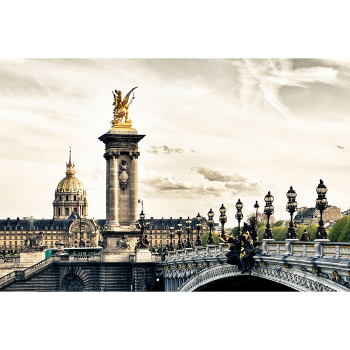 Tableau paris pont alexandre iii Toile imprimée