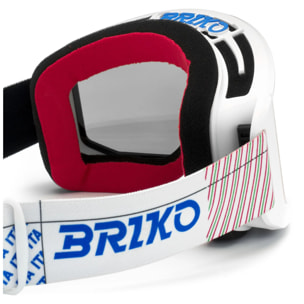 Briko - Maschere /Occhiali Protettivi, Uomo Donna, Bianco - Vulcano Mask Italia