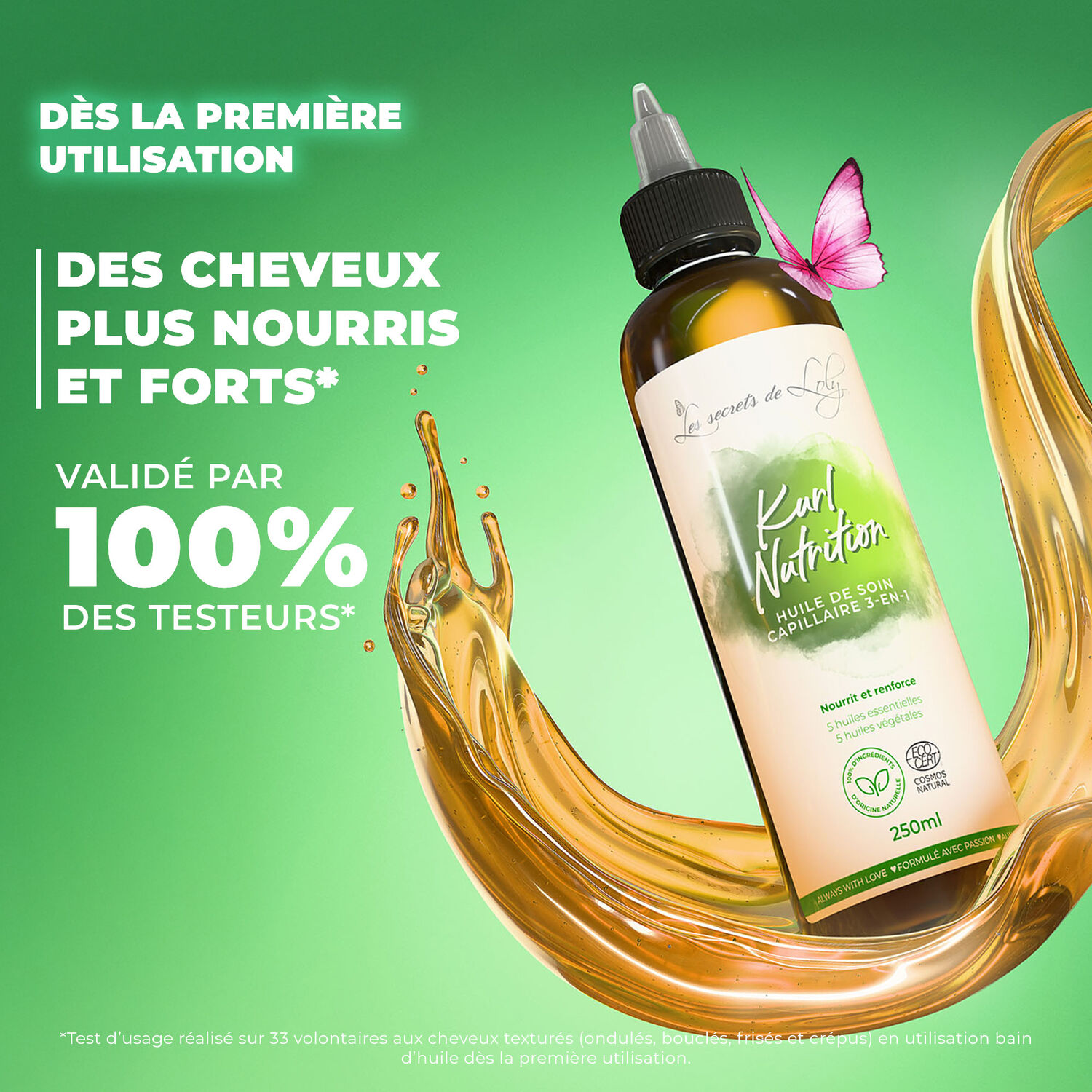 Kurl Nutrition - Huile de Soin Capillaire 3-en-1 250ml